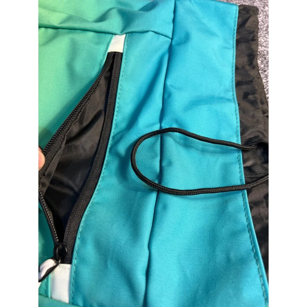 Hoka One One The Run House Drawstring Backpack Teal Green Gradient Gym Bag